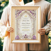 Purple Legacy Nikah Nama Frame